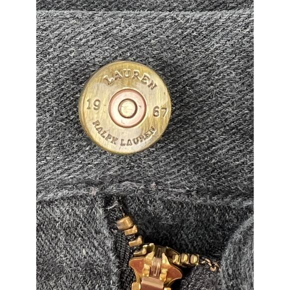 Ralph Lauren Jeans Co. Womens 16 Charcoal Gray Denim Straight Fit - Picture 4 of 9